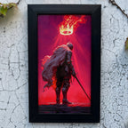 Flaming Crown Warrior Wall Frame #0014