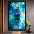 Celestial Voyage Ship Wall Frame #0017
