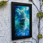 Celestial Voyage Ship Wall Frame #0017