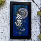 Blue Arabic Calligraphy Wall Frame #0019