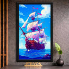 Ocean Voyage Ship Wall Frame #0022