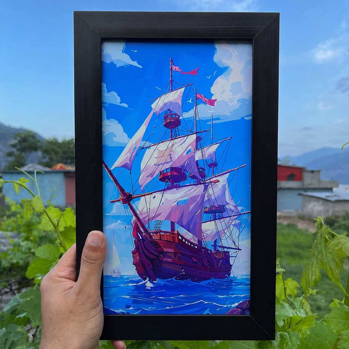 Ocean Voyage Ship Wall Frame #0022