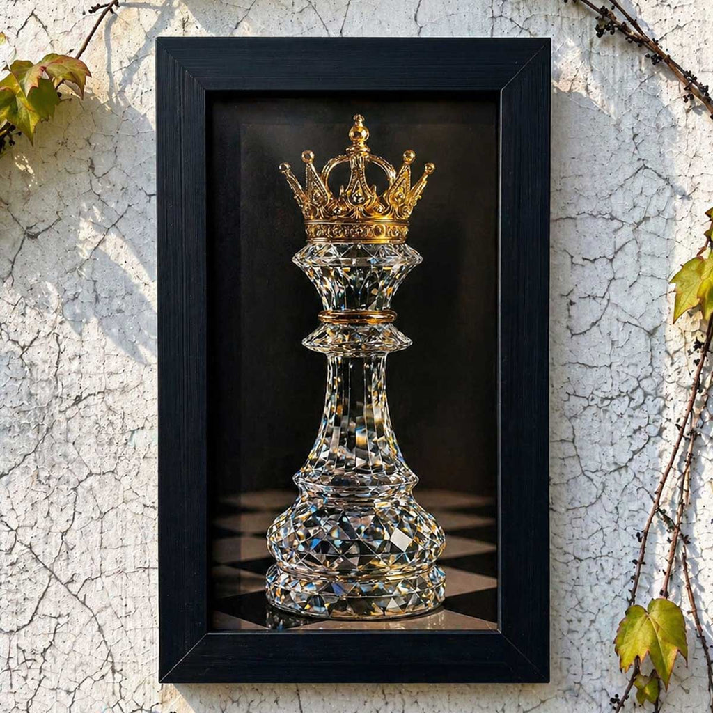 Royal Chess King Wall Frame #0024