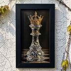 Royal Chess King Wall Frame #0024