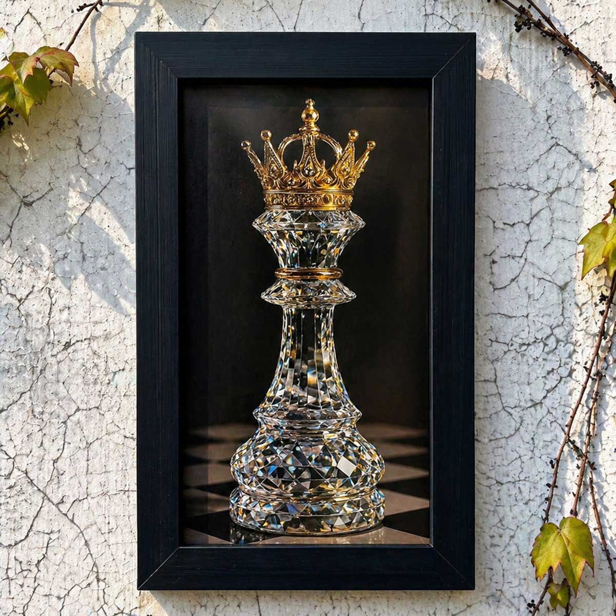 Royal Chess King Wall Frame #0024