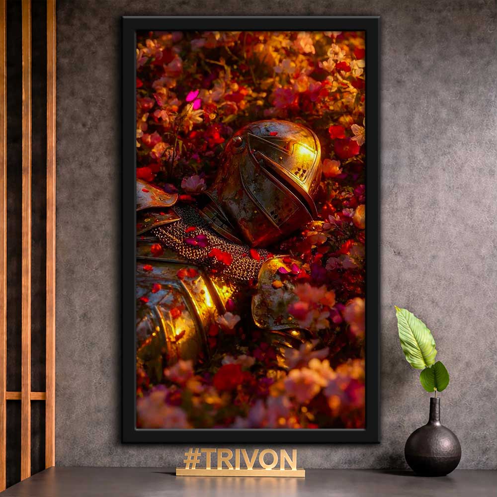 Fallen Knight Fantasy Wall Frame #0025