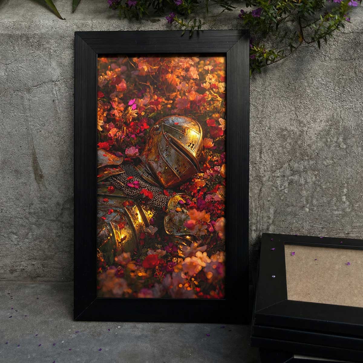 Fallen Knight Fantasy Wall Frame #0025