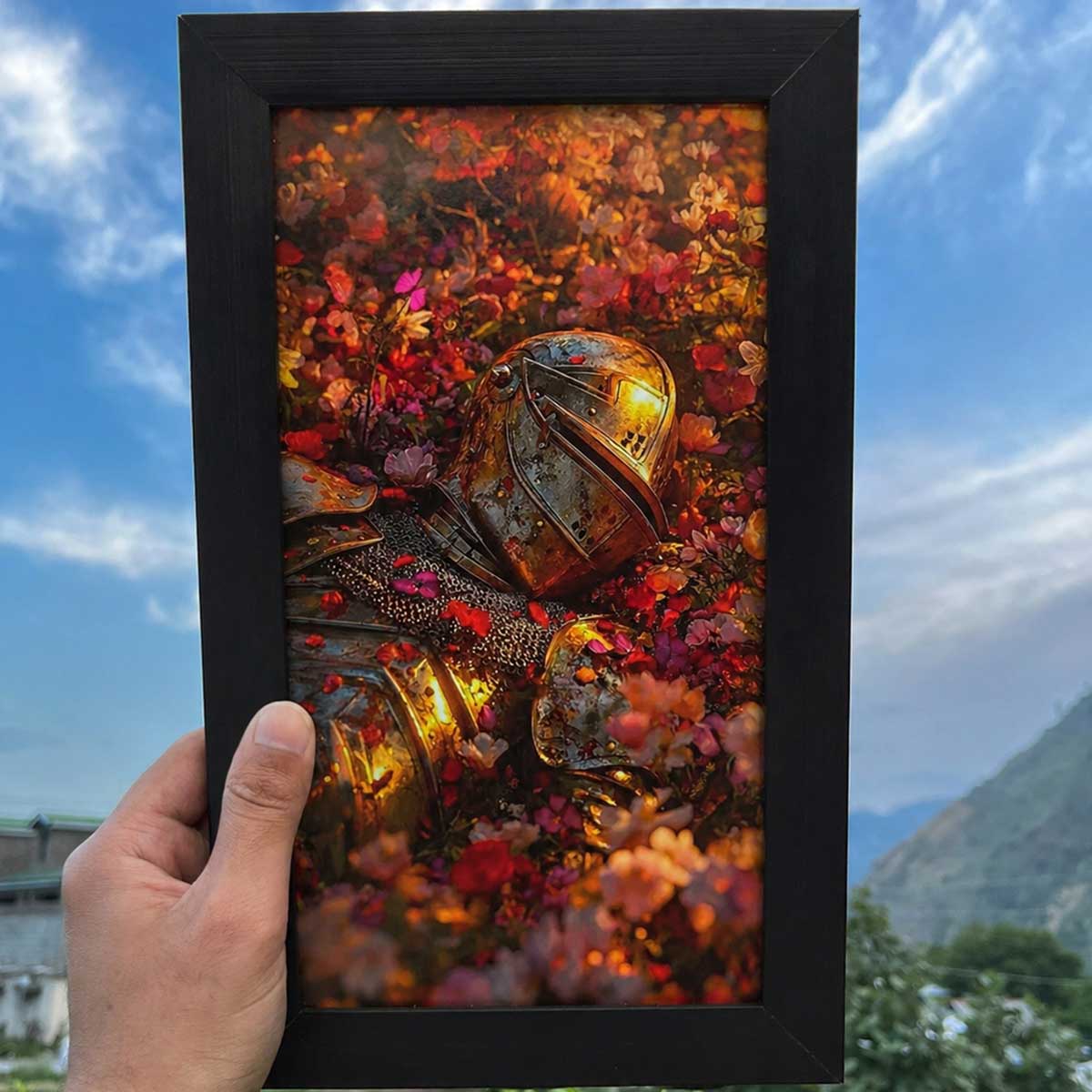 Fallen Knight Fantasy Wall Frame #0025