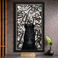 Midnight Stallion Arabic Wall Frame #0026