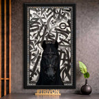 Midnight Stallion Arabic Wall Frame #0026