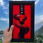 Crimson Serpent Sword Wall Frame #0032