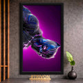 Black Panther Neon Wall Frame #0044