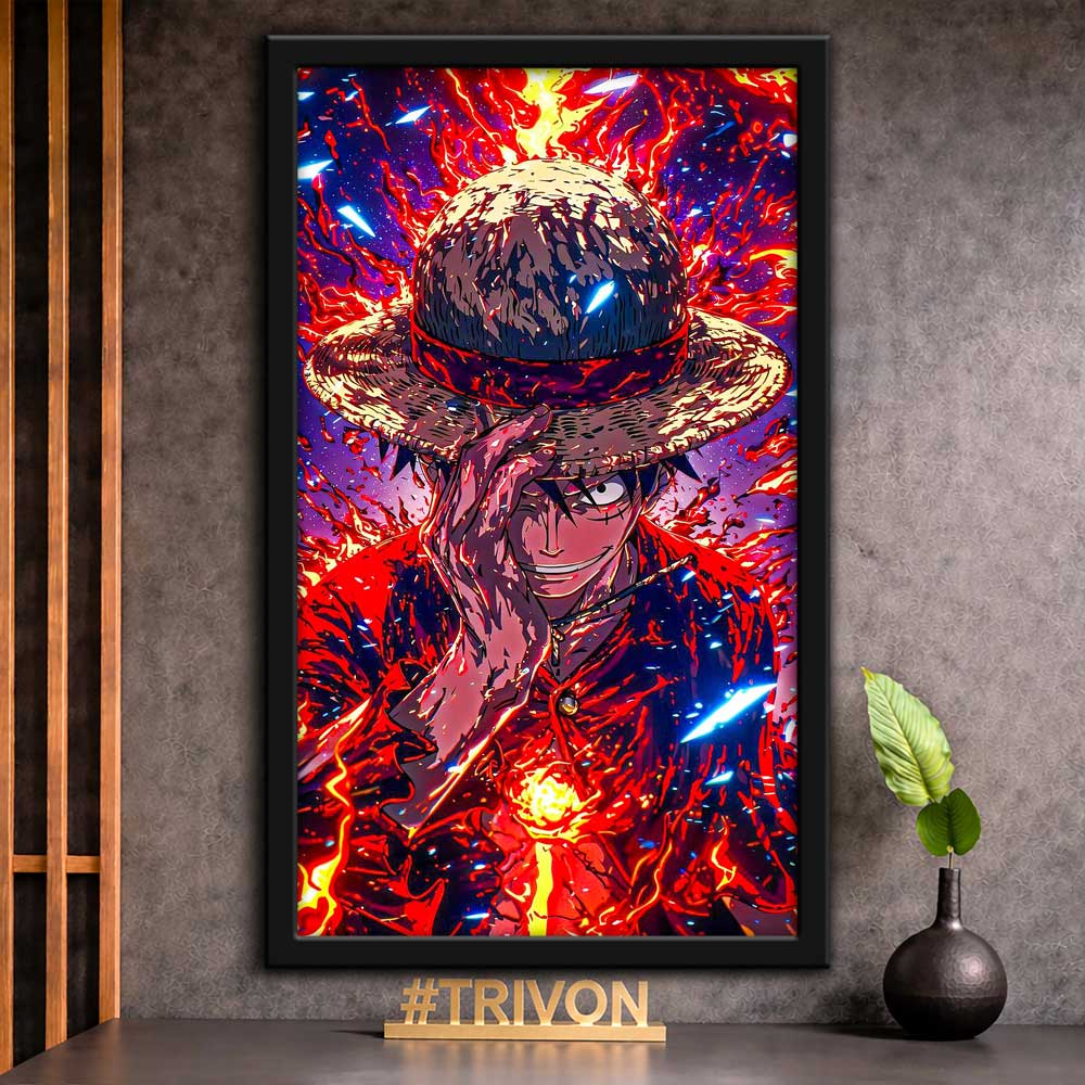 Luffy Inferno Awakening Wall Frame #0049