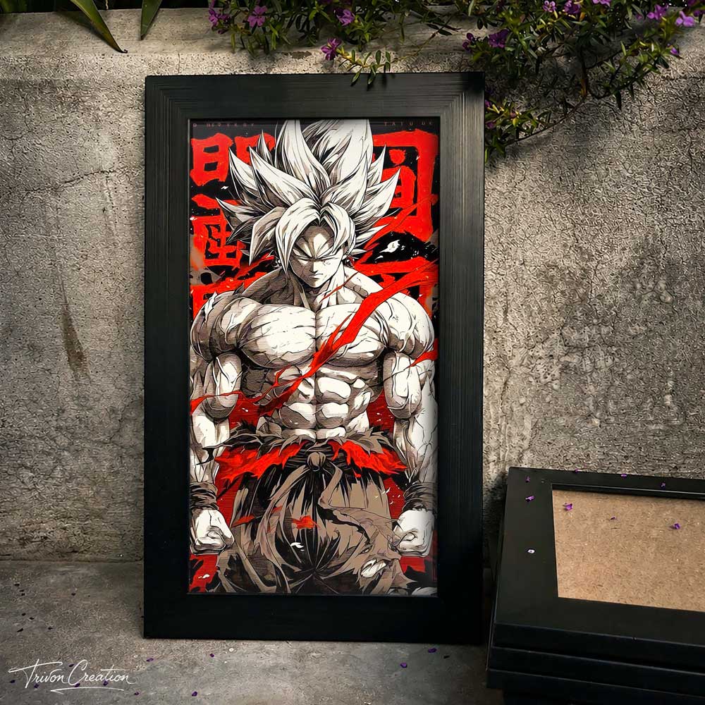 Goku Unleashed Power Wall Frame #0050