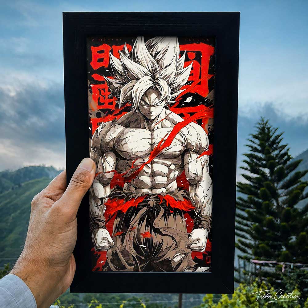 Goku Unleashed Power Wall Frame #0050