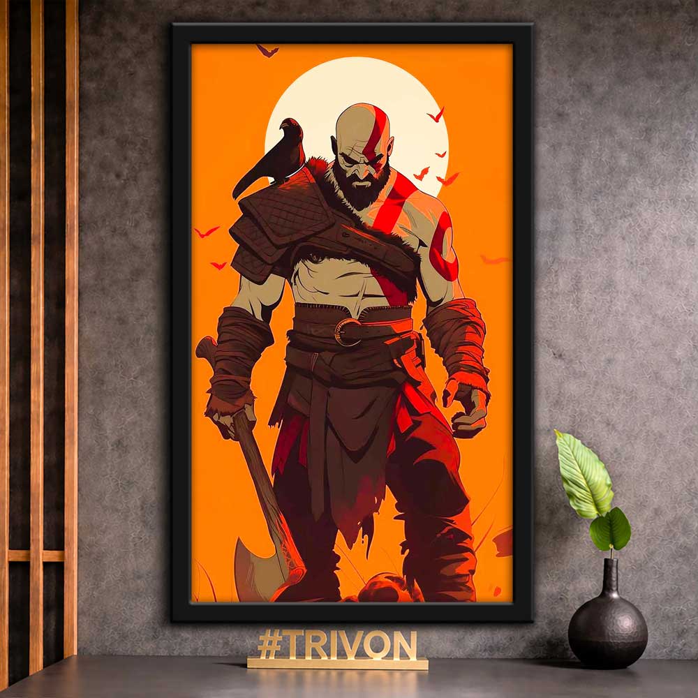 Kratos Warrior Spirit Wall Frame #0051