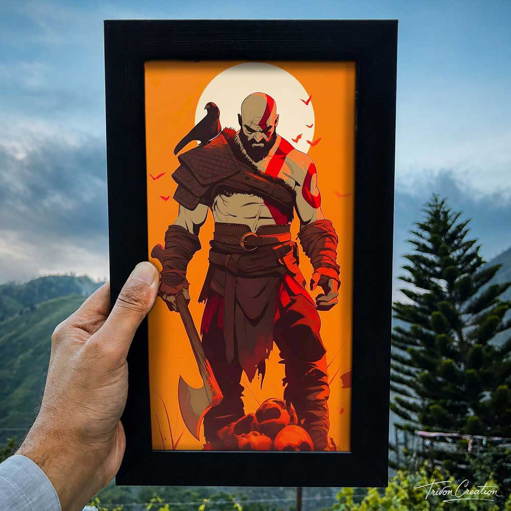 Kratos Warrior Spirit Wall Frame #0051