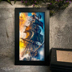 Stormbound Pirate Ship Wall Frame #0052