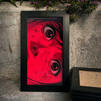 Crimson Gaze Anime Wall Frame #0055
