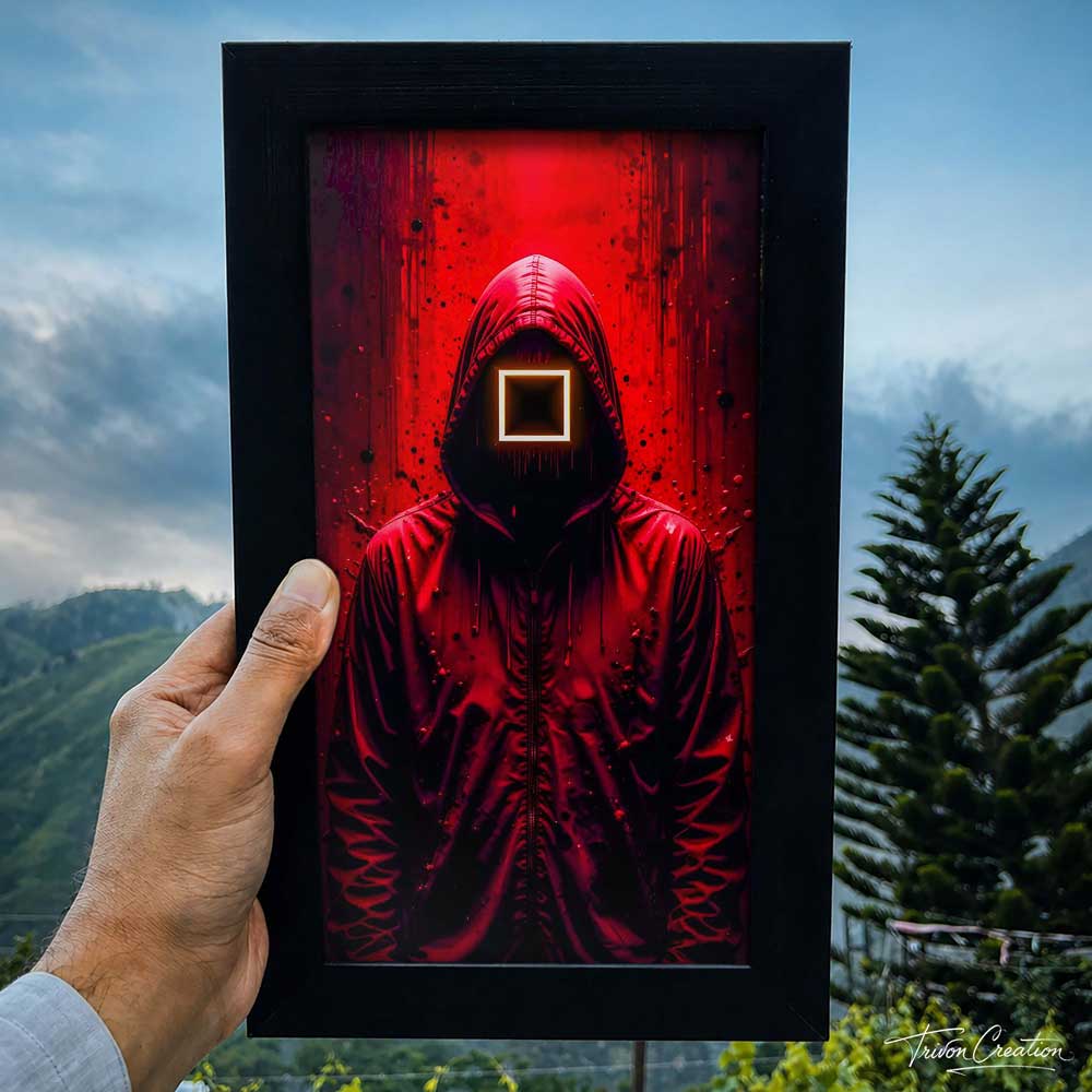 Crimson Enigma Wall Frame #0059