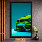 Lime Beast BMW Wall Frame #0062