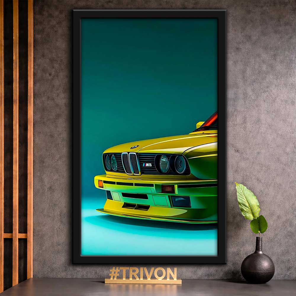 Retro BMW M3 E30 Wall Frame #0063