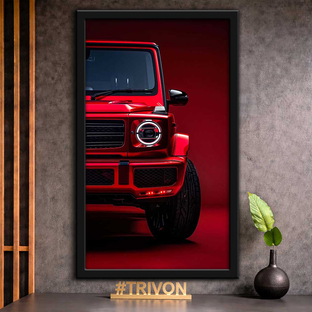 Red Luxury SUV Wall Frame #066