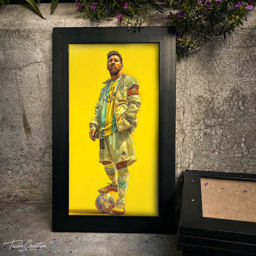 Lionel Messi Golden Era Wall Frame #0071
