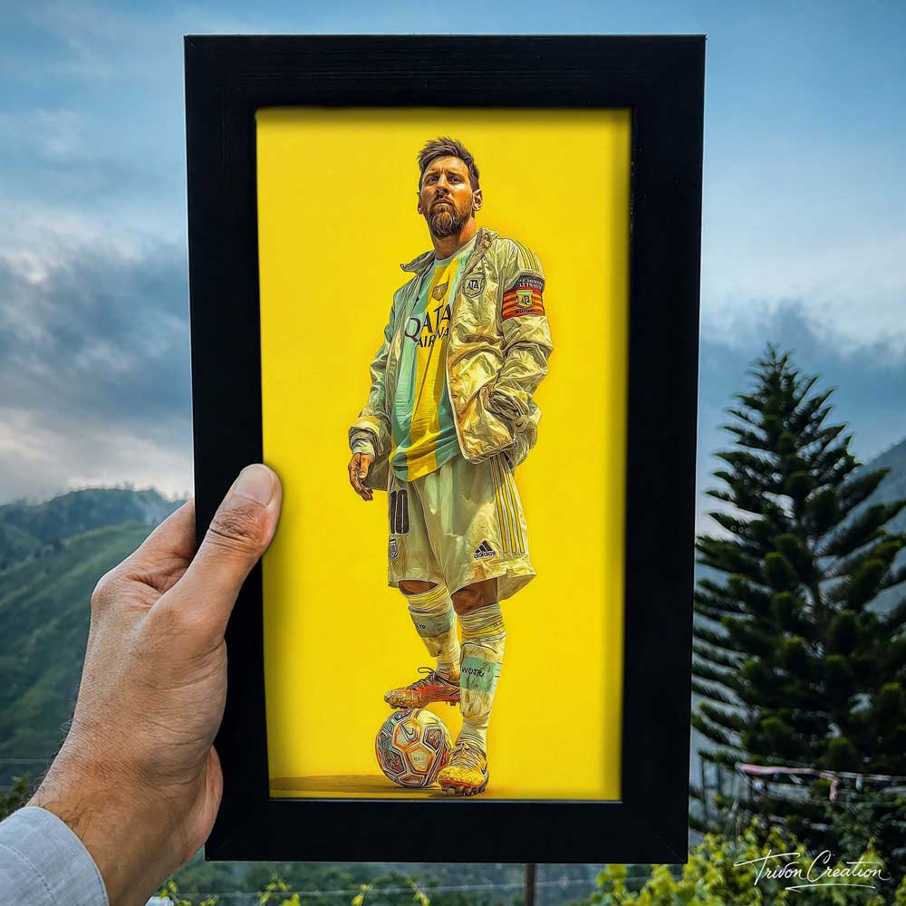 Lionel Messi Golden Era Wall Frame #0071