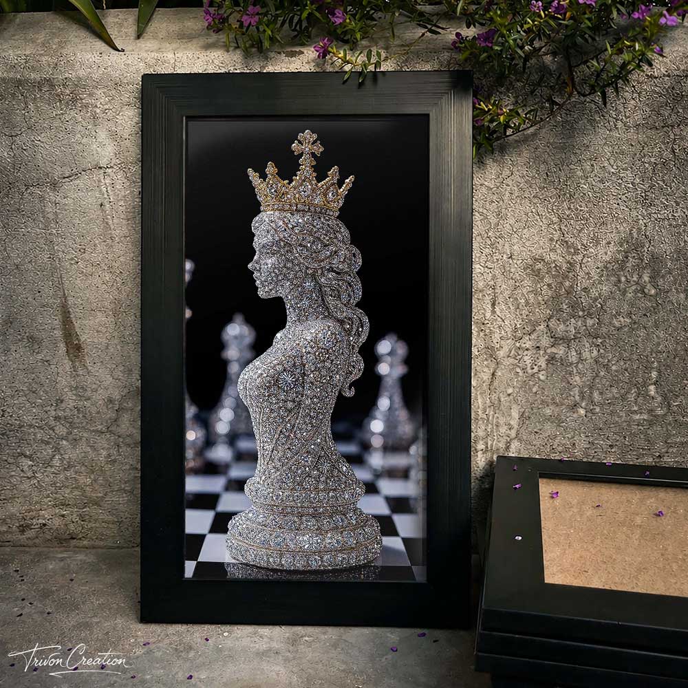Queen's Gambit Luxury Wall Frame #0075