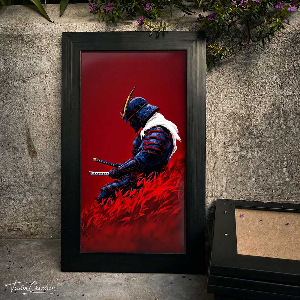 Crimson Ronin Wall Frame #0079