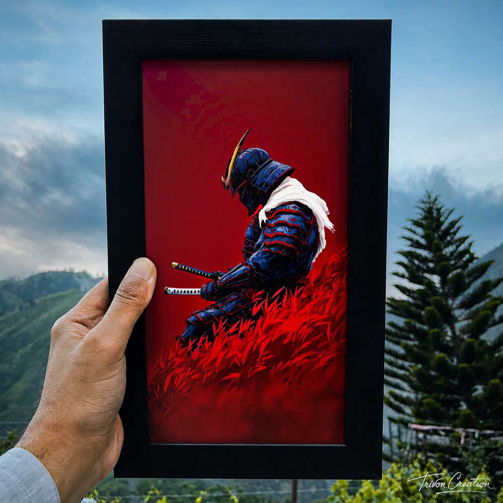 Crimson Ronin Wall Frame #0079