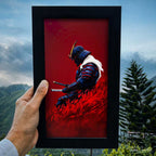 Crimson Ronin Wall Frame #0079