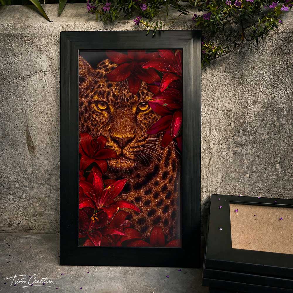 Royal Leopard Majesty Wall Frame #0080