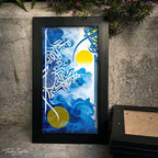 Abstract Islamic Arabic Calligraphy Wall Frame #0084