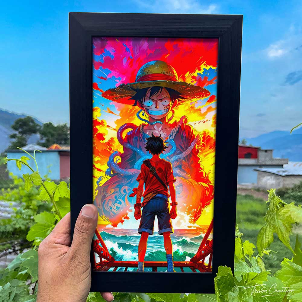 Monkey D. Luffy Epic Anime Wall Frame #0089