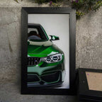 Green BMW M4 Wall Frame #009