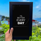 1% Better Every Day Motivational Wall Frame #0093
